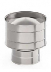 Оголовок с дефлектором, ф 150х210, AISI 439/Оц, 0,5мм/0,5мм, 		