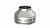 Оголовок без зонта, ф 100х160, AISI 439/Оц, 0,5мм/0,5мм, (К)